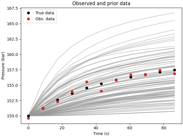 Observed and prior data